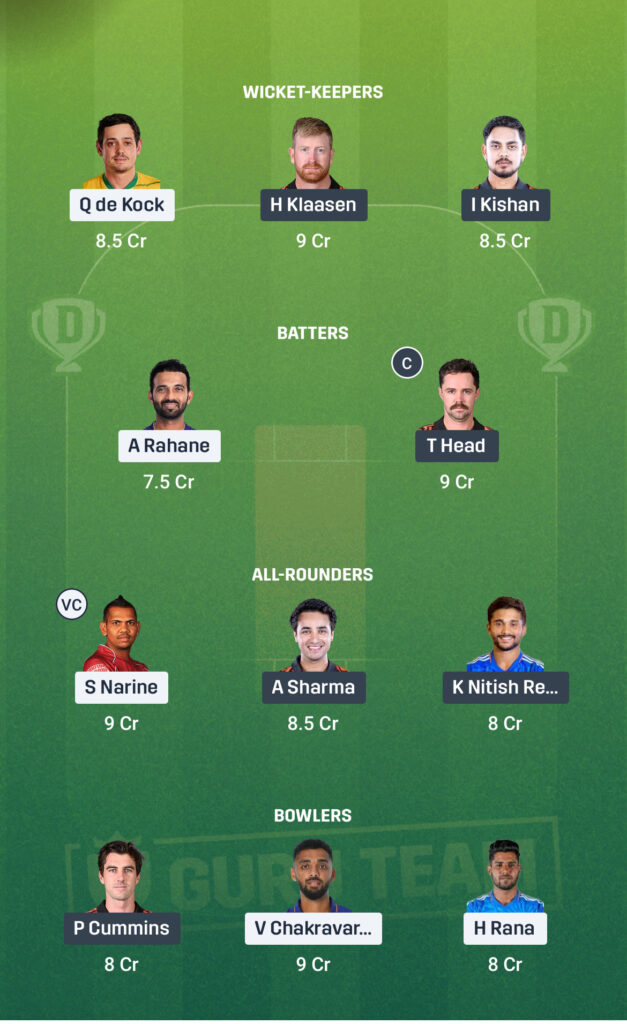 KKR vs SRH IPL 2025 Match 15 Dream11 Prediction: Playing XI, Fantasy Cricket Tips & Pitch Report